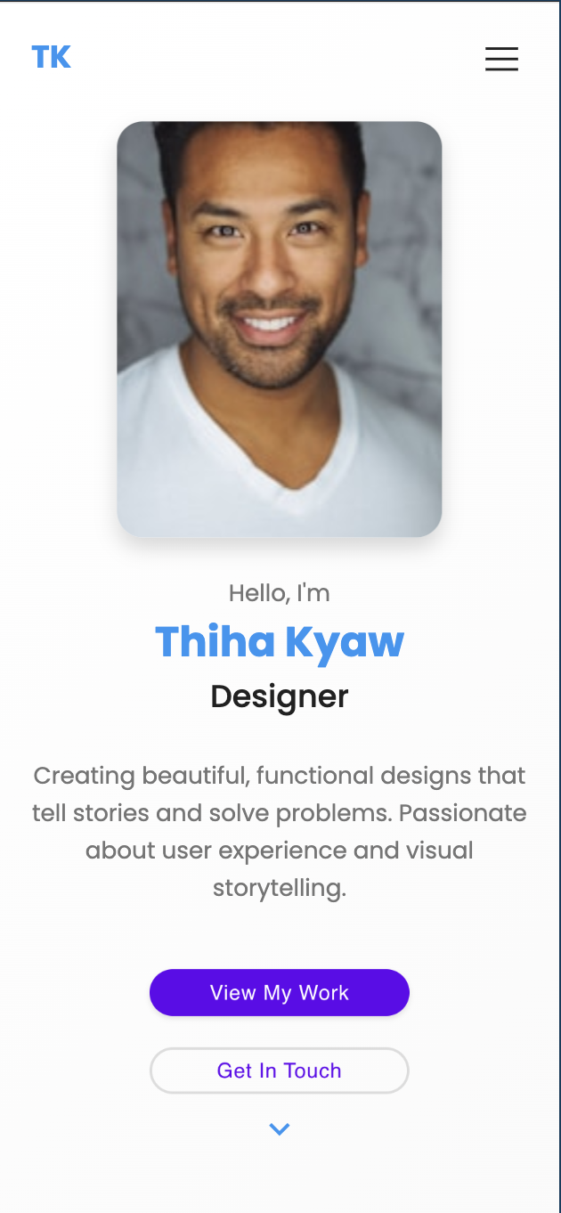 Portfolio 001 template screenshot